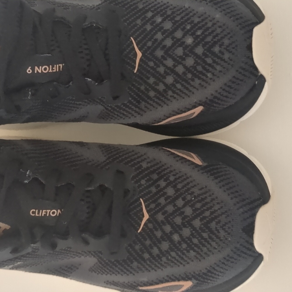 Hoka Clifton 9 in Black and Gray